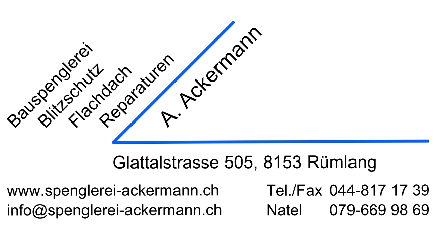 Logo der Spenglerei Ackermann in Rümlang